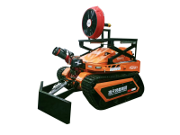 RXR-YM60000D消防排煙滅火機(jī)器人 （第4代，油動(dòng)液壓，帶推鏟，可升降排煙機(jī)）