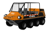 中小型水陸兩棲救援車(chē)（8×8，64KW，原地轉(zhuǎn)向）